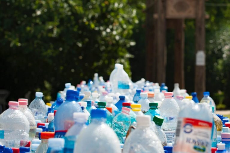 a group of plastic bottles