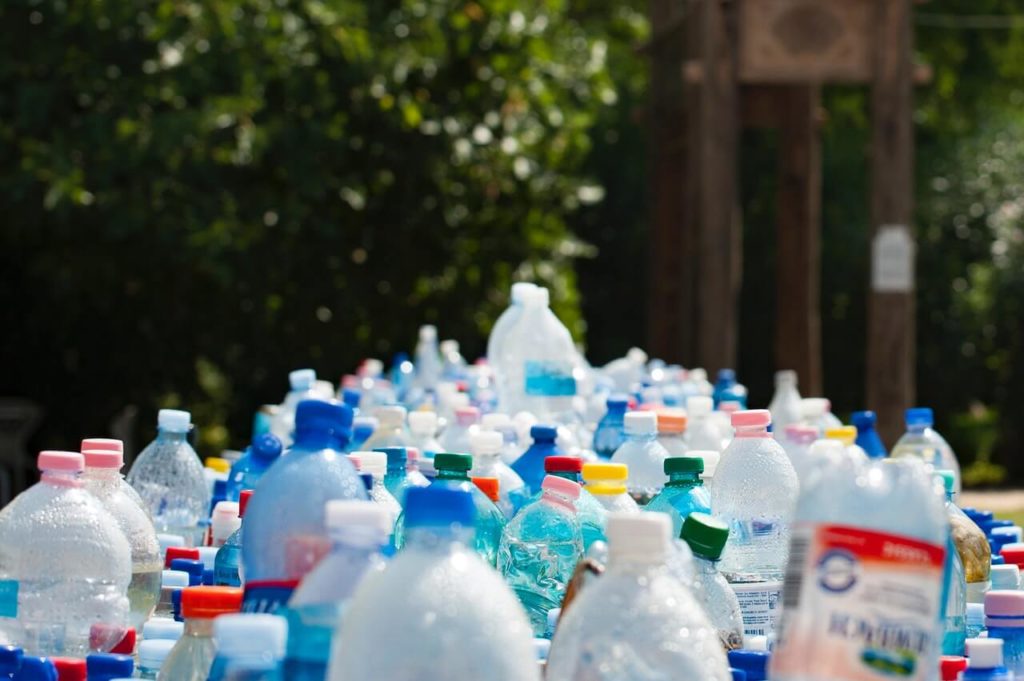 a group of plastic bottles