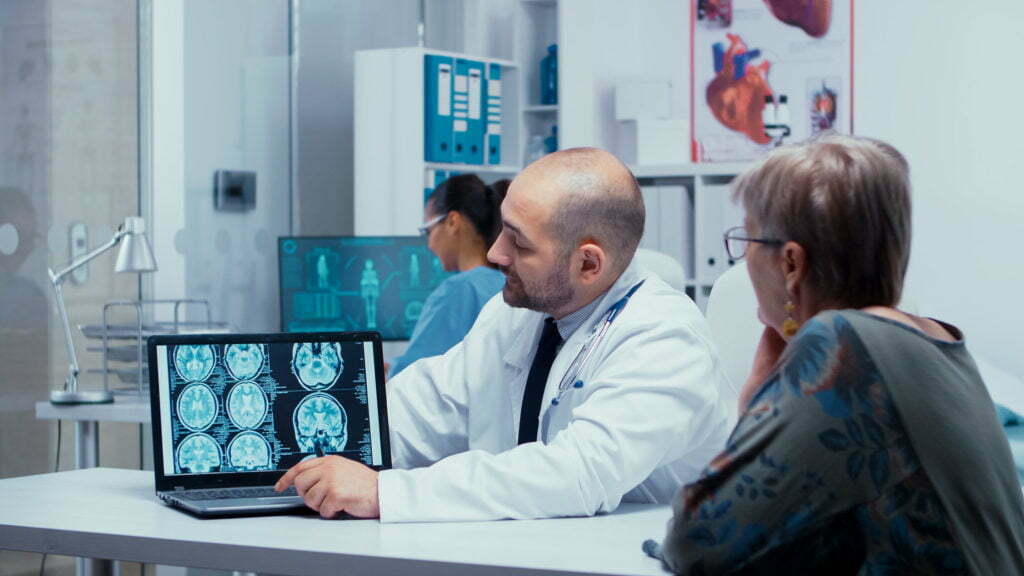 Doc going over xrays
