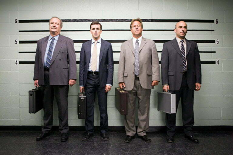 Businessmen in lineup